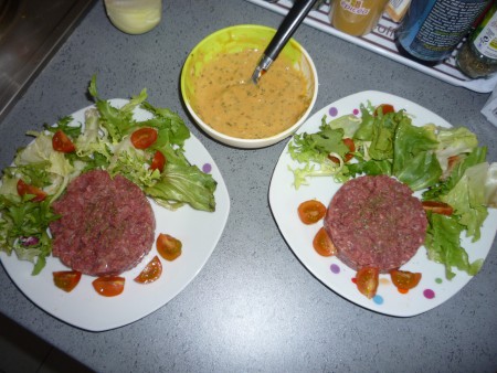 Tartare de Boeuf avec sa sauce tartare bien sur !
